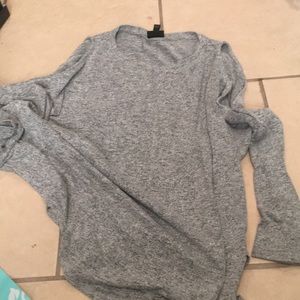 Long sleeve top with cut out sleeves